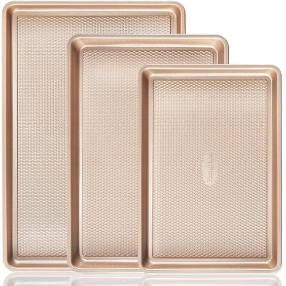 Baking Sheet Pan Set,Cookie Sheets for Oven,Nonstick Half/QuarterJelly Roll Pans - Picture 7 of 7